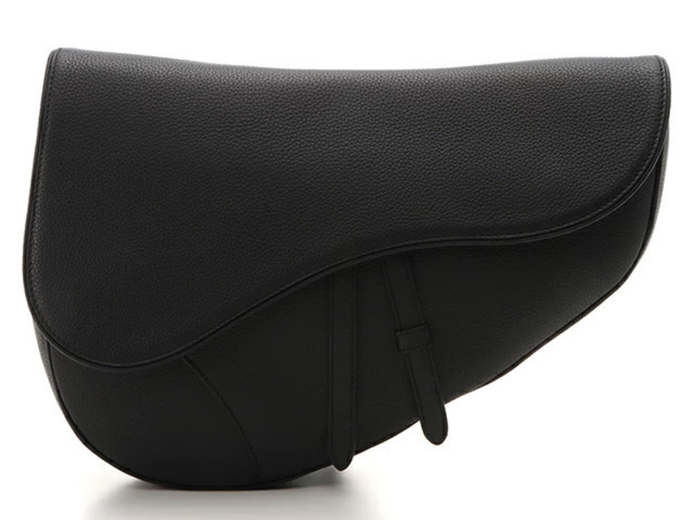 Christian Dior SADDLE Maxi Bag Black Calfskin